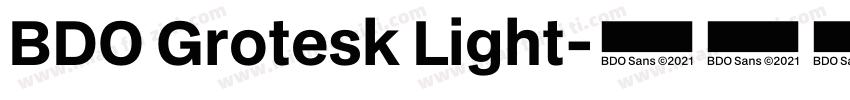 BDO Grotesk Light字体转换